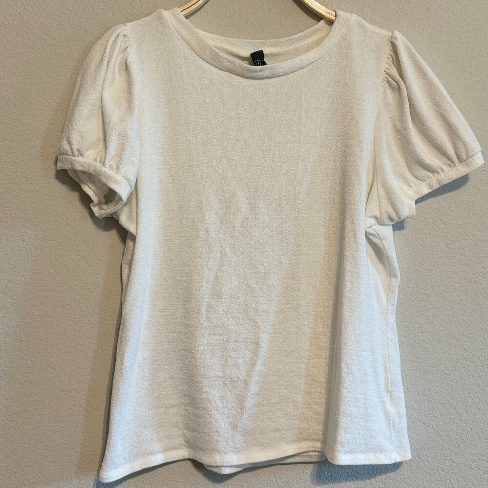 White Puff Sleeve Blouse